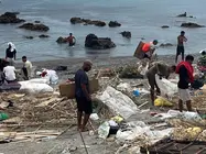 Imagen de la Playa del Trampol&iacute;n, difundida por el Gobierno de Ceuta.
