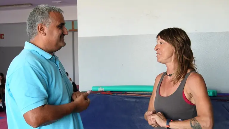 Stefy Faga y David Hern&aacute;ndez, en Los Lajares.