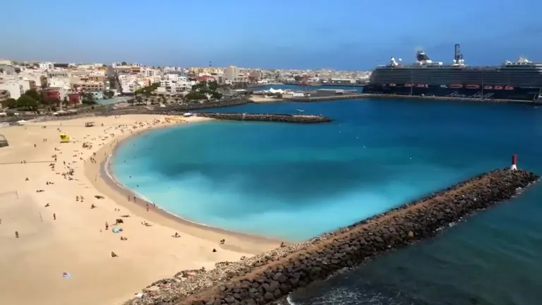 Fotograma del v&iacute;deo tur&iacute;stico de Puerto del Rosario