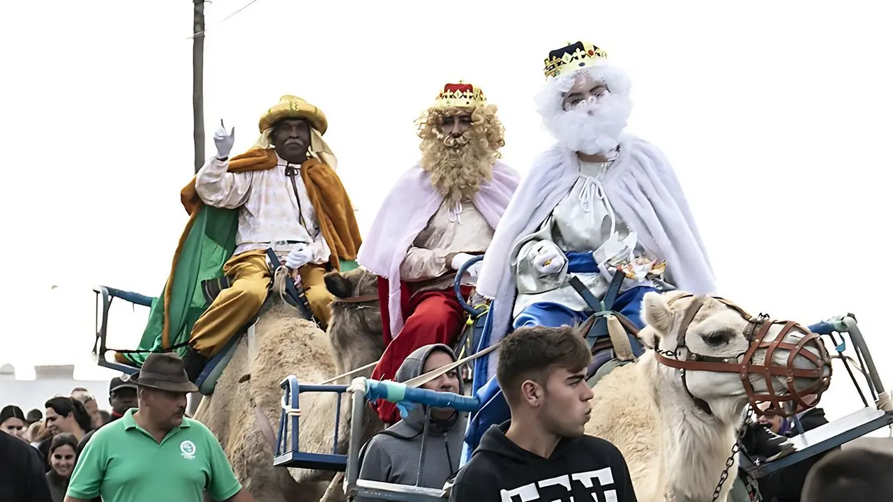 Reyes Magos en Tindaya (Imagen de Archivo de Cultura La Oliva).
