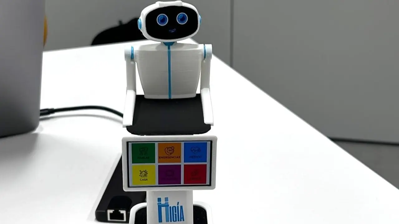 Maqueta del robot del Proyecto Higía, del CIFP Majada Marcial.