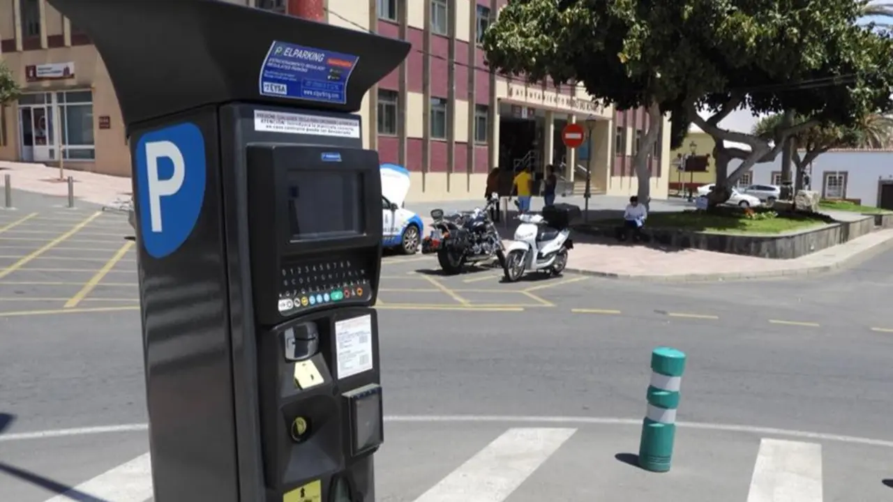 Parquímetro en Puerto del Rosario, en una imagen del consistorio.