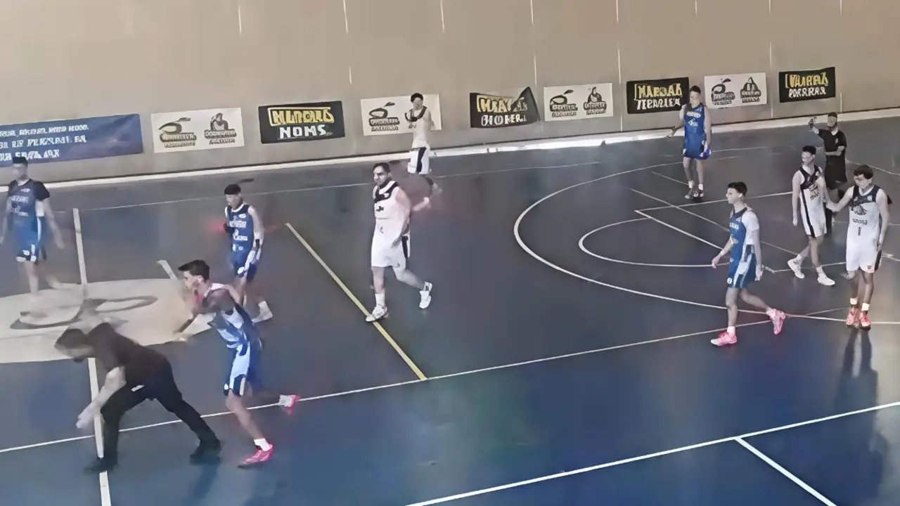 El momento de la agresi&oacute;n al &aacute;rbitro en Corralejo.