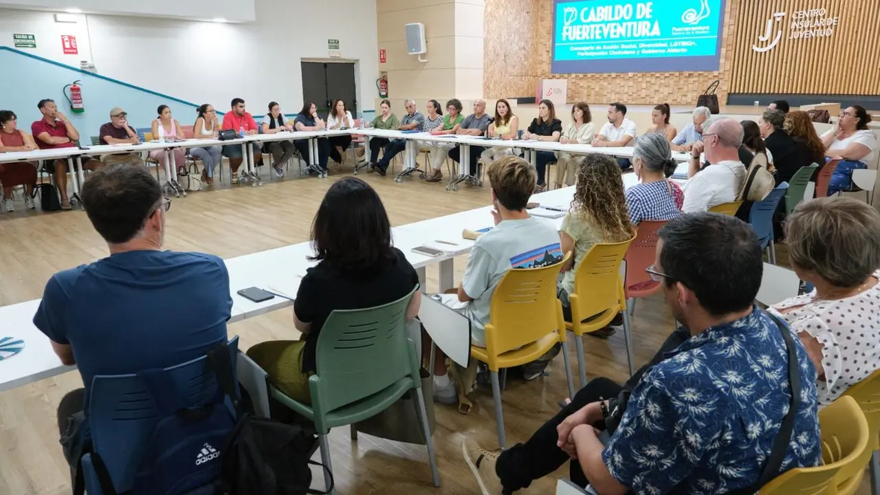 Reuni&oacute;n entre el Cabildo de Fuerteventura y las asociaciones del tercer sector.