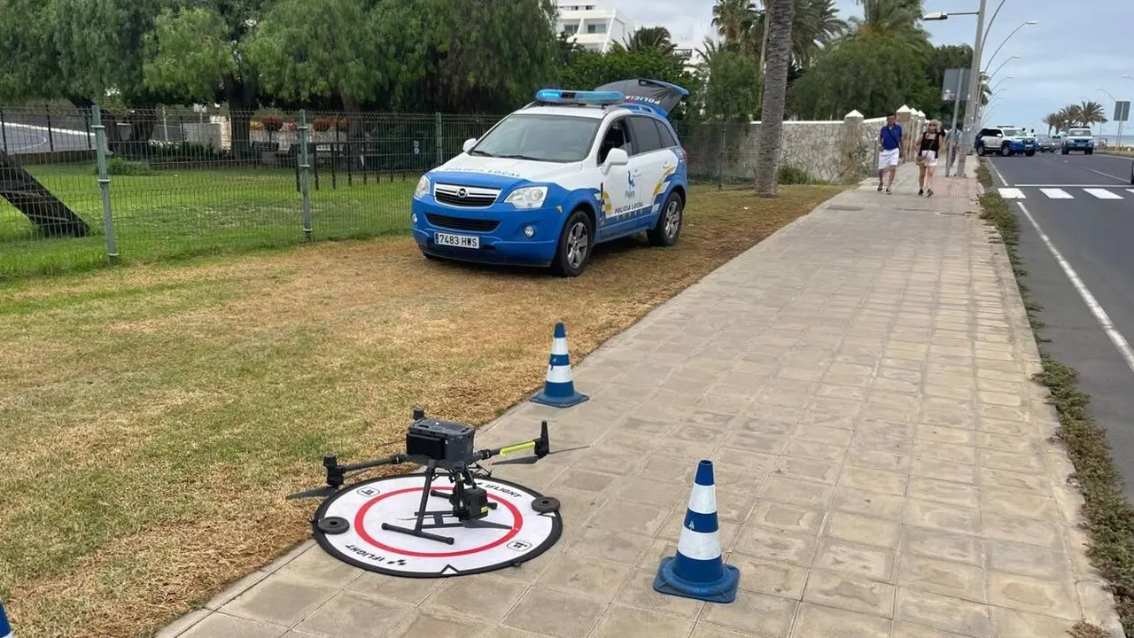 Vigilancia con drones desde la Polic&iacute;a Local de P&aacute;jara.