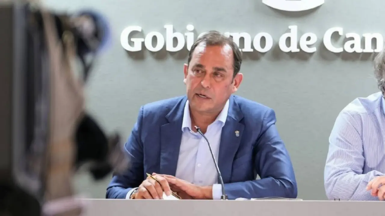 Blas Acosta, durante su etapa de viceconsejero de Econom&iacute;a del Gobierno de Canarias.