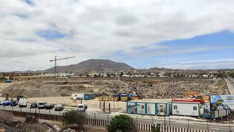 Construcción del nuevo hotel de la cadena Elba en Corralejo (Imagen: FD).