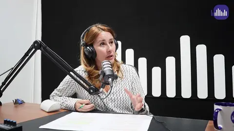 Lola García, en el estudio de Fuerteventura Digital.