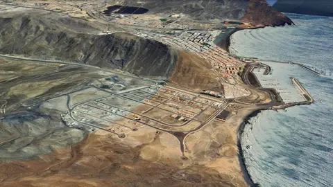 La residencia sociosanitaria de Gran Tarajal está proyectada en El Aceitún (Imagen Google).