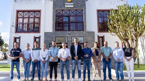 El grupo de Gobierno de La Oliva, en junio de 2024.