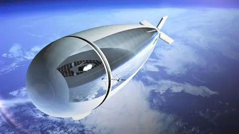 Un stratobus como este despegaría desde el Parque Tecnológico de Fuerteventura.