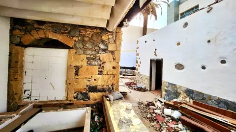 Obras de ampliación de la Clínica Parque, en el edificio histórico del antiguo Magma.
