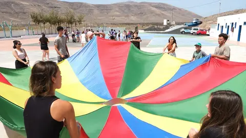 Convivencia en Pozo Negro por el Día Mundial de la Juventud.