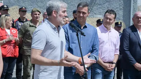 Clavijo y Sánchez, en su encuentro de agosto de 2023 (Imagen de Presidencia del Gobierno canario).