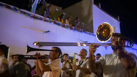 Diana Floreada con la Banda de Agaete (Imagen del Ayuntamiento de Antigua, 2023).