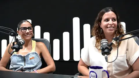 Mariam Hernández y Tacoremi Gutiérrez, en el estudio de Fuerteventura Digital.