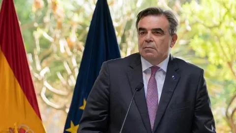 Margaritis Schinas, vicepresidente de la Comisión Europea, en Tenerife.