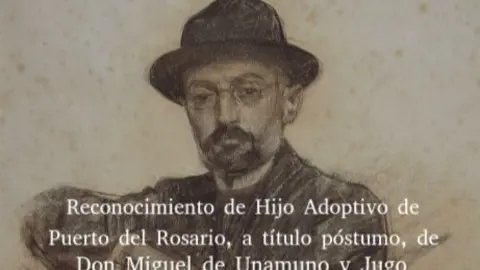 Unamuno es reconocido como Hijo Adoptivo de Puerto del Rosario.