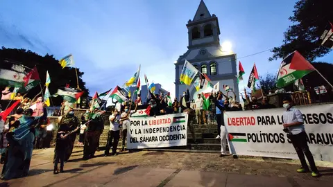 Manifestación prosaharaui en Puerto del Rosario (Archivo FD, 2020) (2)