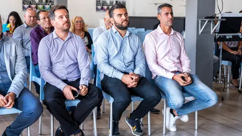 David Fajardo, Juan José Rodríguez e Isaí Blanco.