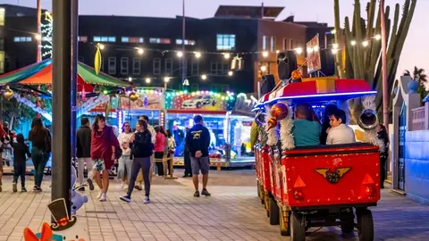 Mercado Navideño en Puerto del Rosario, en 2023.