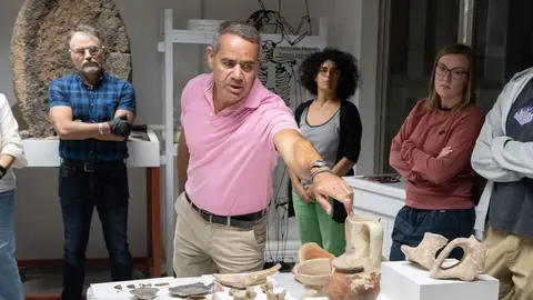 Isidoro Hernández, director del Museo Arqueológico de Fuerteventura, en el Ciclo Erbania.
