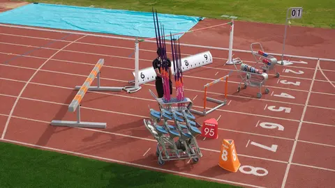 El nuevo material deportivo para la Pista de Atletismo de Corralejo.