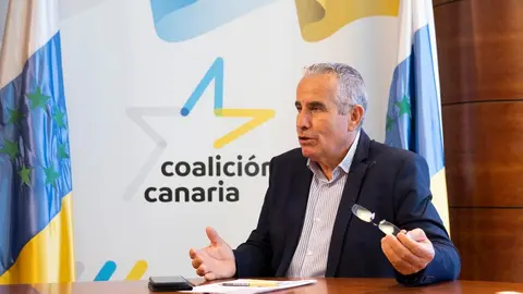Mario Cabrera, en la sede de Coalición Canaria Asamblea Majorera.