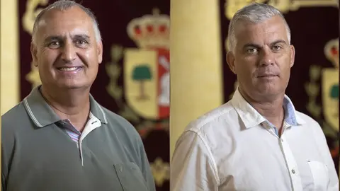 Agustín G. Rodríguez y Pedro M. Armas, concejales de Antigua.