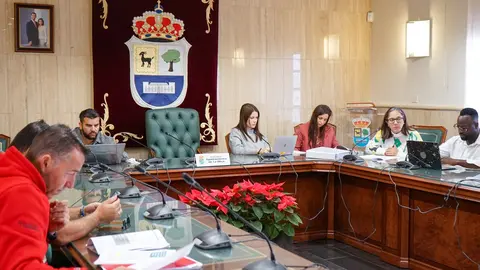 Mesa negociadora de la RPT en La Oliva.