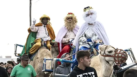 Reyes Magos en Tindaya (Imagen de Archivo de Cultura La Oliva).