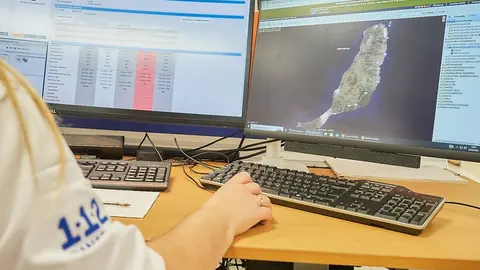 Centro de control del 112 Canarias.