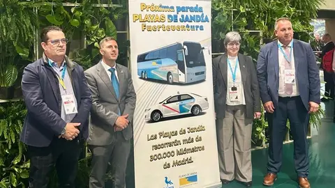 Campaña turística de Pájara en FITUR, promocionando las Playas de Jandía.