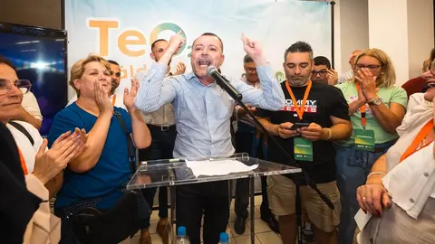 Teodoro Sosa, líder de BNR tras ganar las elecciones de 2023 en Gáldar.