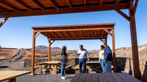Uno de los nuevos merenderos en Puerto del Rosario .