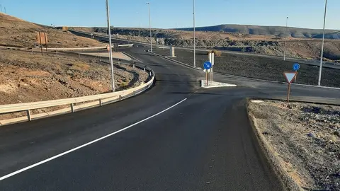 Asfaltado de la carretera El Samo - Butihondo, en 2025.