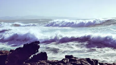 Oleaje en El Cotillo. Alerta, fenómenos costeros (4)