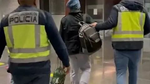 Traficante de personas mauritano llegando a Gran Canaria.