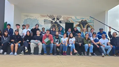 Taller de Cine de Guerrilla del festival Mirafondo de la EAF en Tefía.