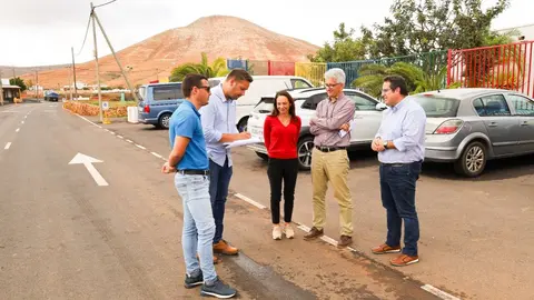 Visita de la corporación capitalina a Tetir tras las obras.