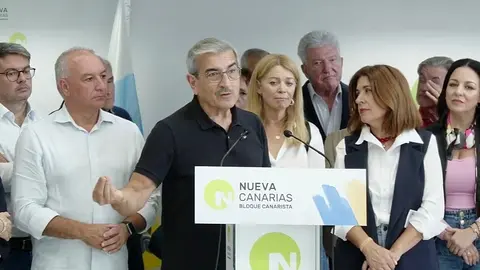 Román Rodríguez, en rueda de prensa de NC-BC.
