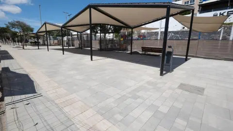 Obras en el Paseo Marítimo de Puerto del Rosario.