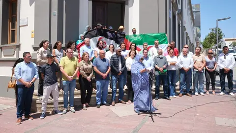 Acto de la comunidad saharaui en el Cabildo.