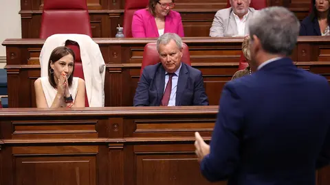 Bancada del PSOE en el Parlamento de Canarias.