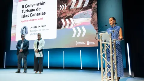 Jéssica de León abrió la II Convención de Turismo de Islas Canarias.