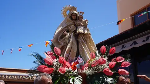Procesión en honor a la Virgen del Carmen en Morro Jable, en 2023.