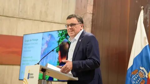 Manuel Miranda, en un acto del Gobierno de Canarias en diciembre de 2024.