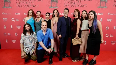 El equipo de Simulacro y de Turismo Islas  Canarias, en los Premios Ondas.