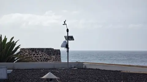Medidor de calidad del aire, en los Hornos de El Charco.