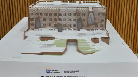 Maqueta del Palacio de Justicia de Fuerteventura.
